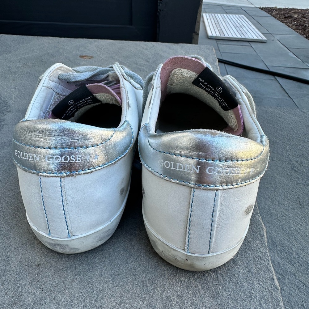 Golden Goose Superstar Sneakers with Pink and White Accents - Picture 3 of 7